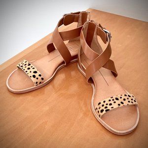 Dolce Vita NWT Calf Hair Zippered Sandals 7M
